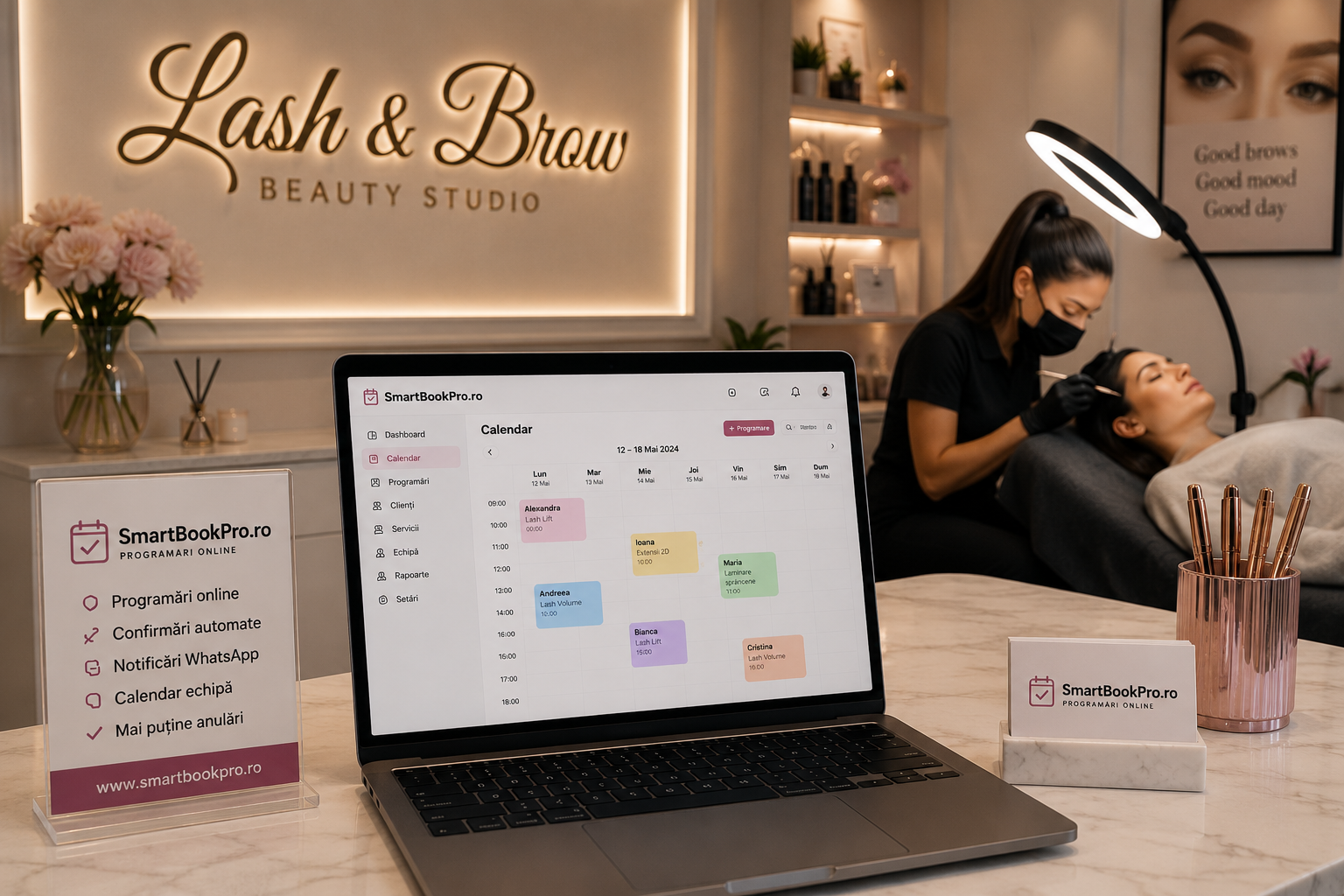 Programări online pentru lash studio